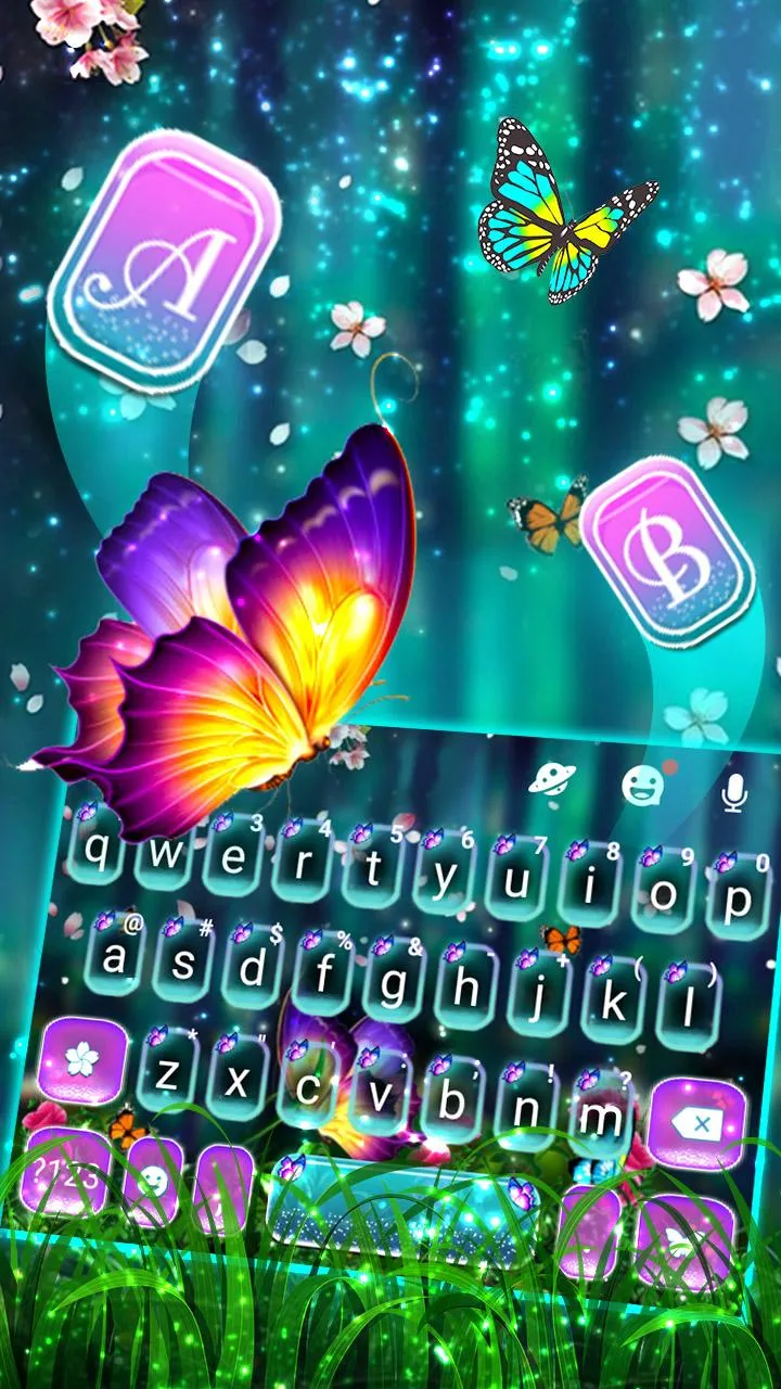 Wonderland Butterfly Keyboard  | Indus Appstore | Screenshot