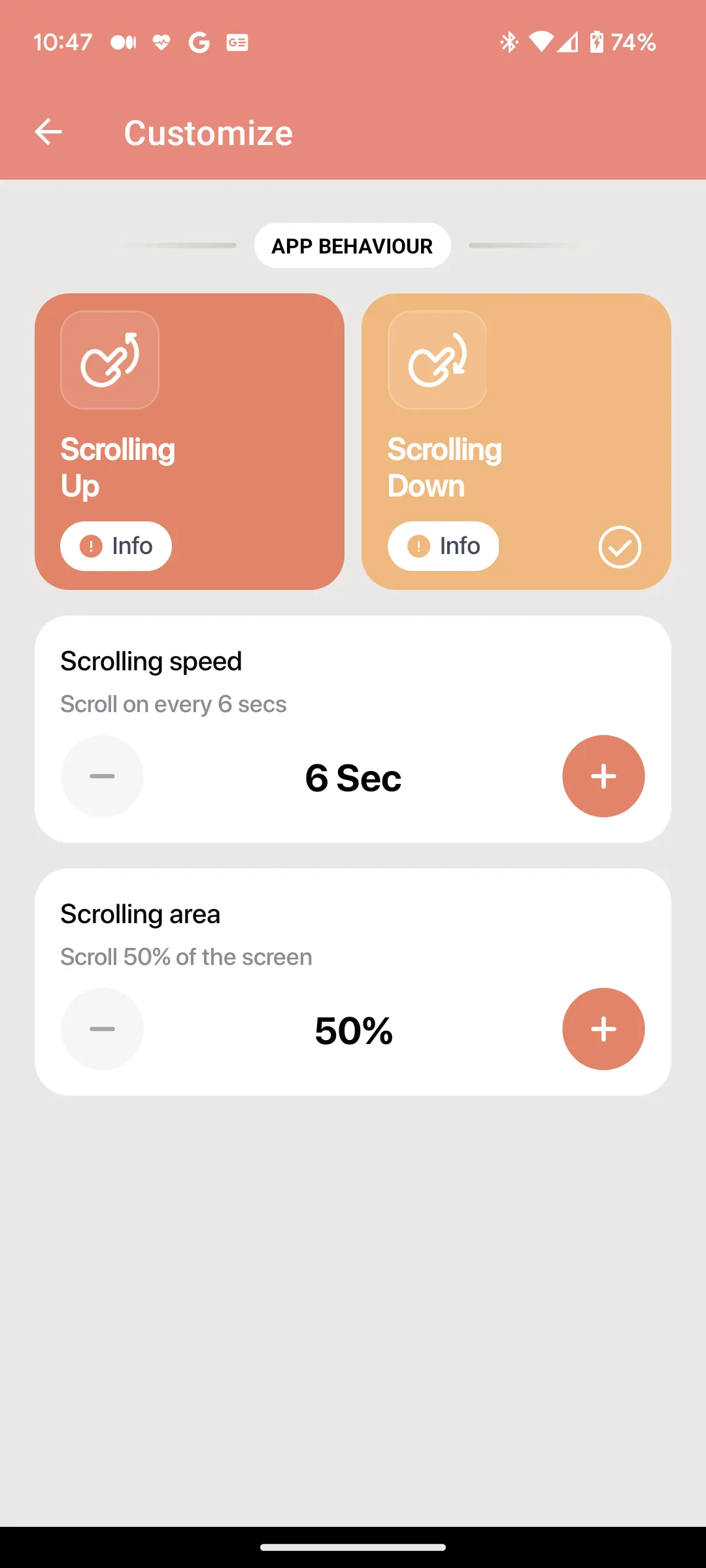 Easy Auto Scroll Up & Down | Indus Appstore | Screenshot