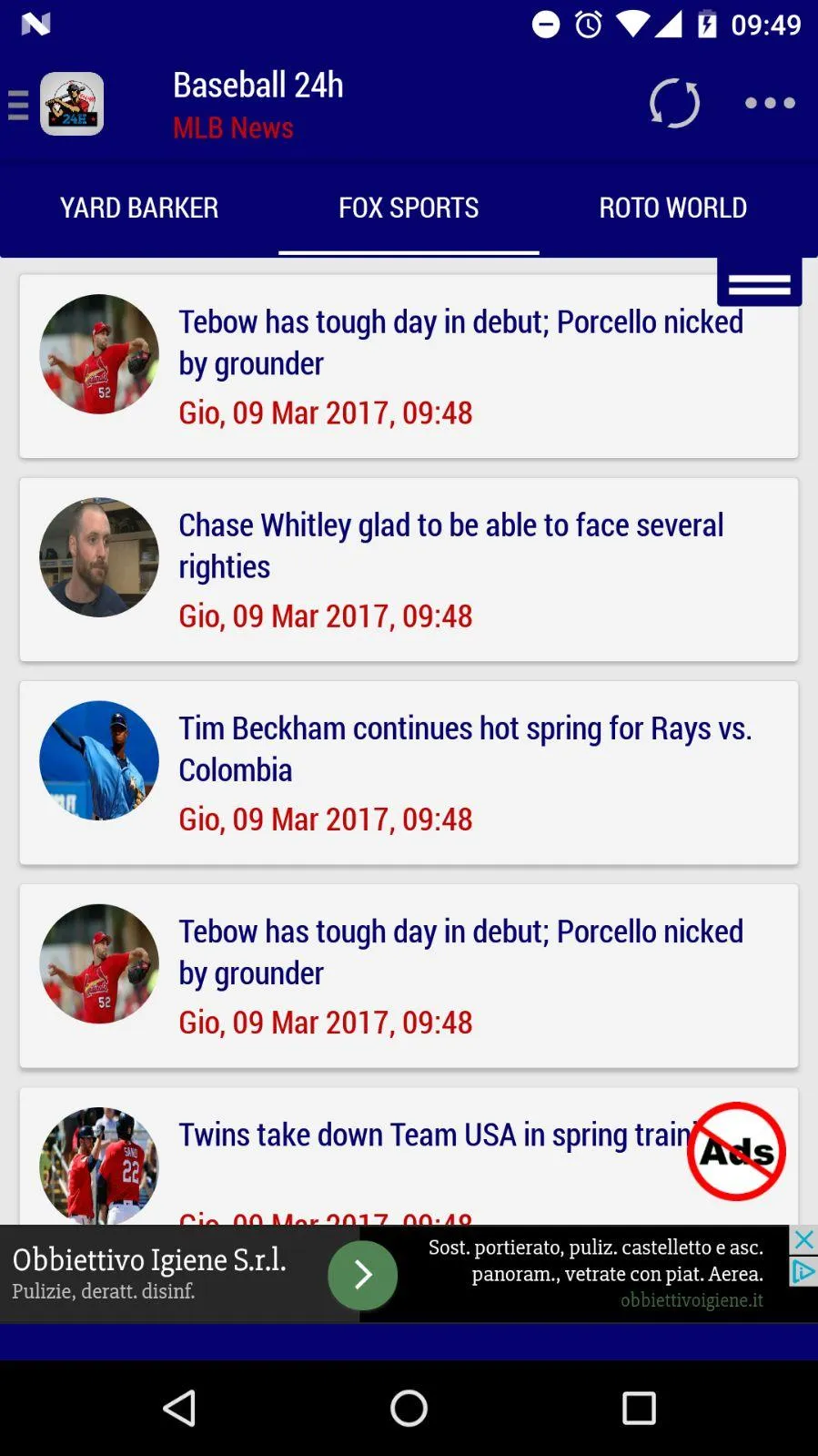 Baseball News 24h | Indus Appstore | Screenshot