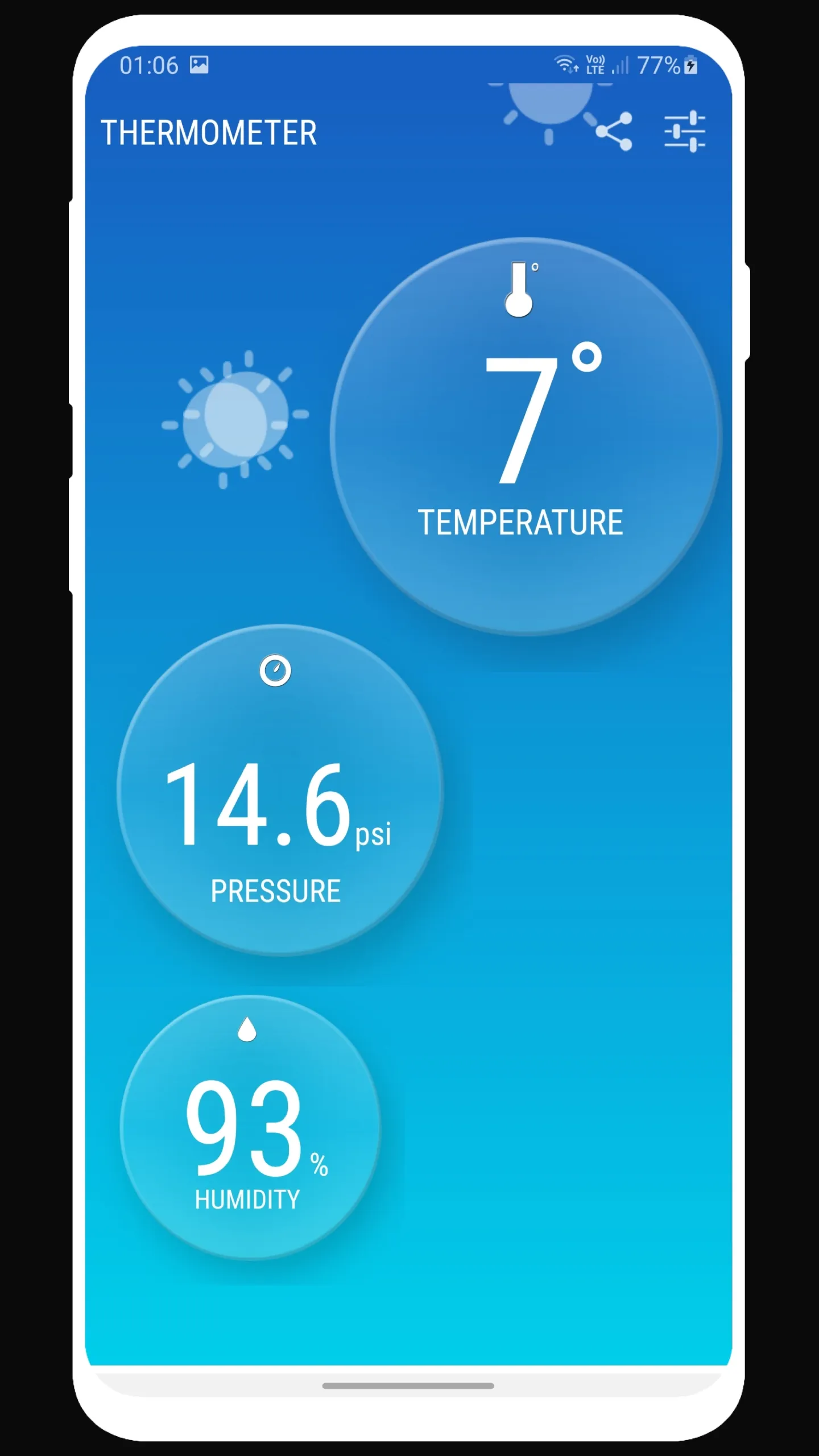 Outdoor Thermometer | Indus Appstore | Screenshot