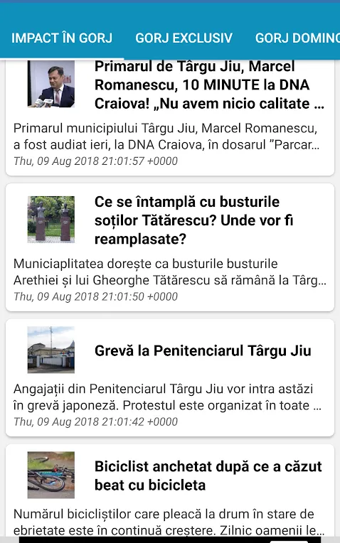 Știri din Gorj | Indus Appstore | Screenshot