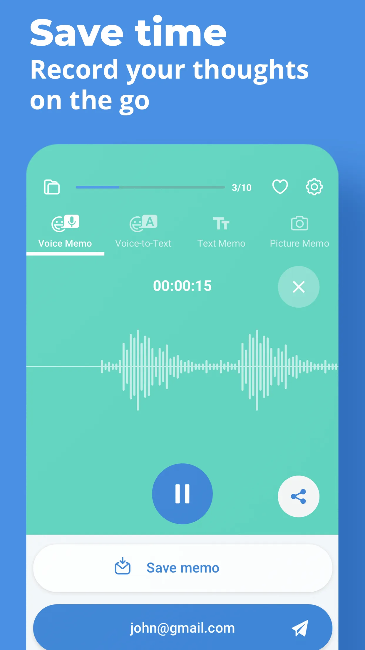 Voice Memos, SpeechNotes, VoNo | Indus Appstore | Screenshot