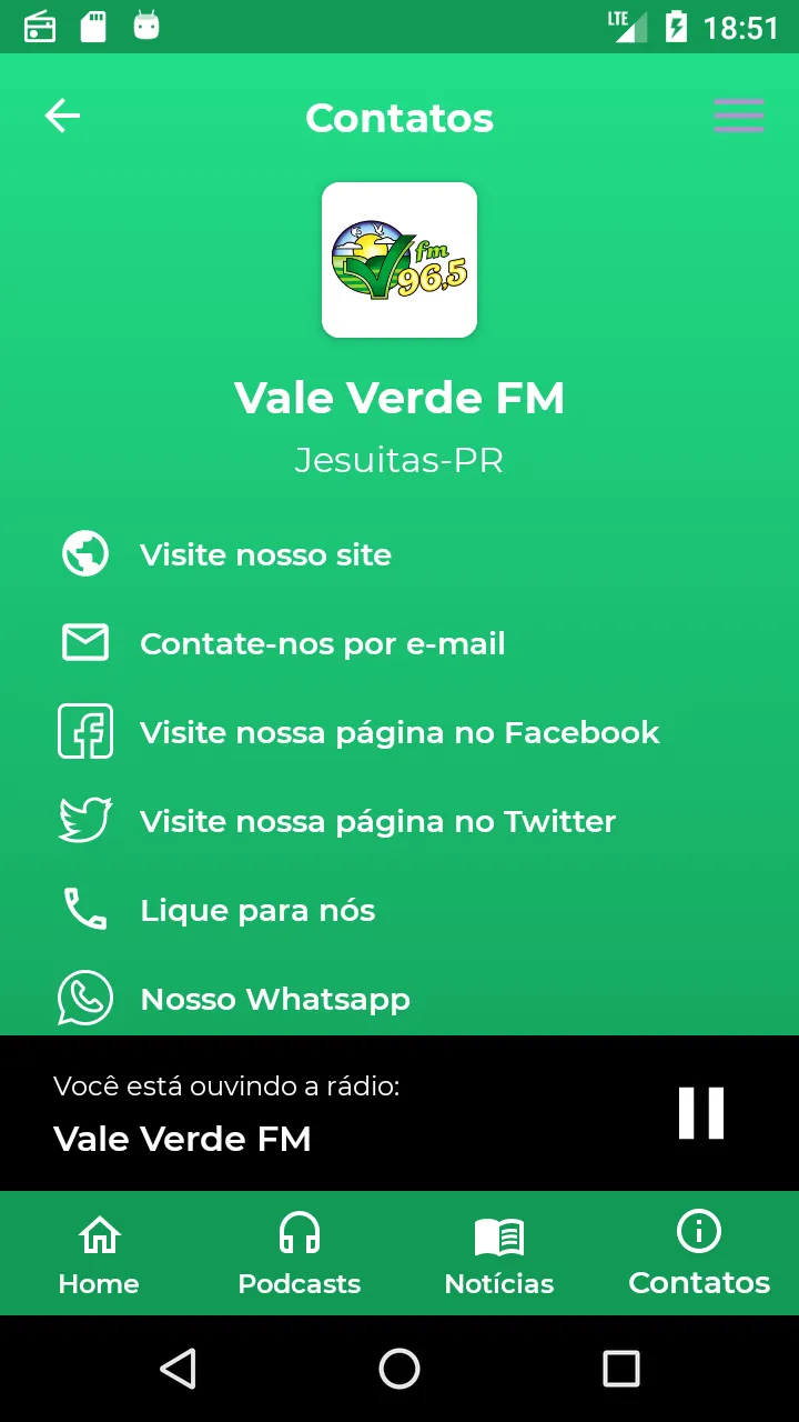 Vale Verde FM Jesuítas | Indus Appstore | Screenshot