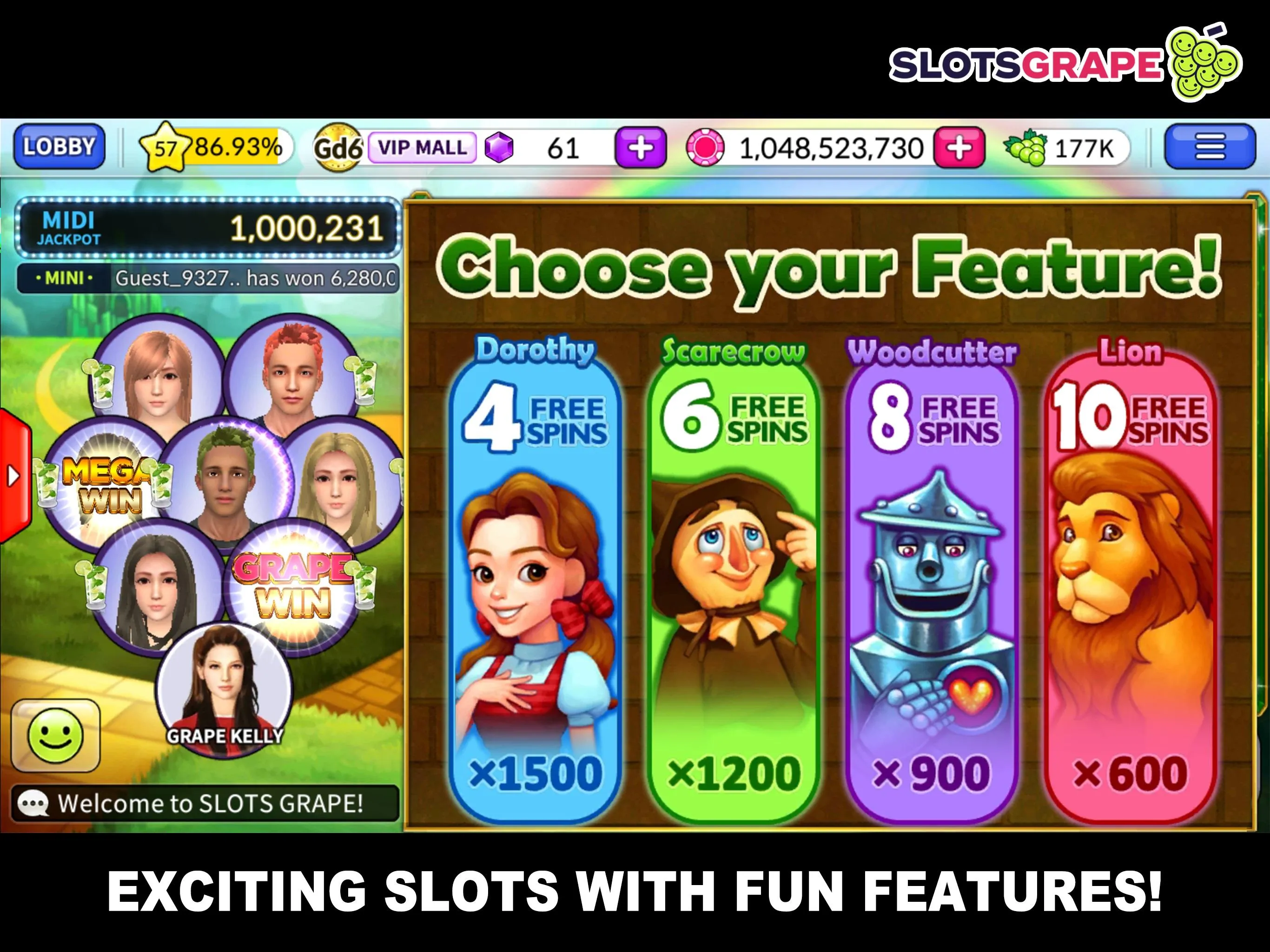 SLOTS GRAPE - Casino Games | Indus Appstore | Screenshot