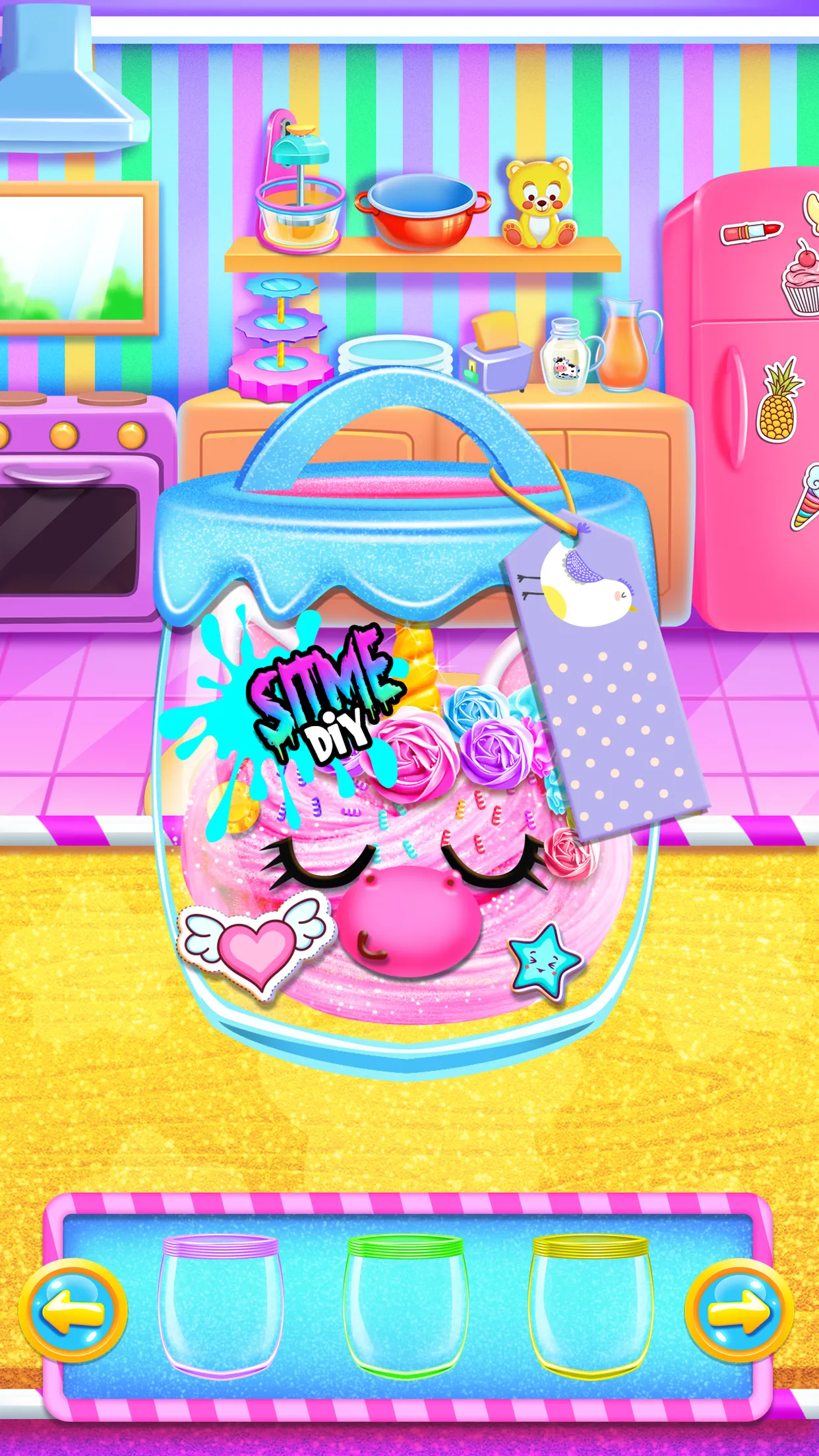 Rainbow Glitter Slime Maker | Indus Appstore | Screenshot