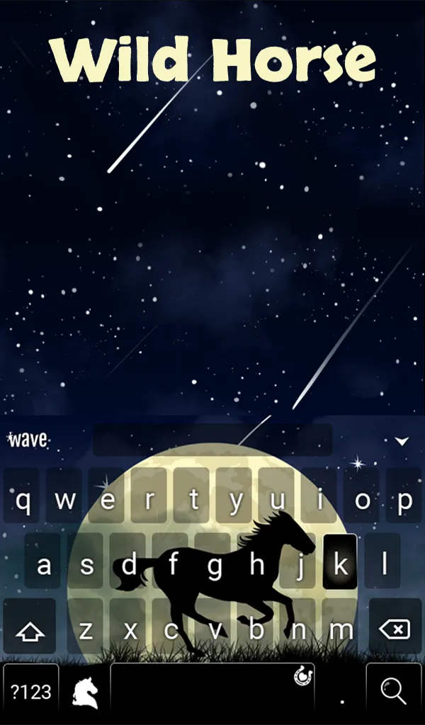 Wild Horse Animated Keyboard | Indus Appstore | Screenshot