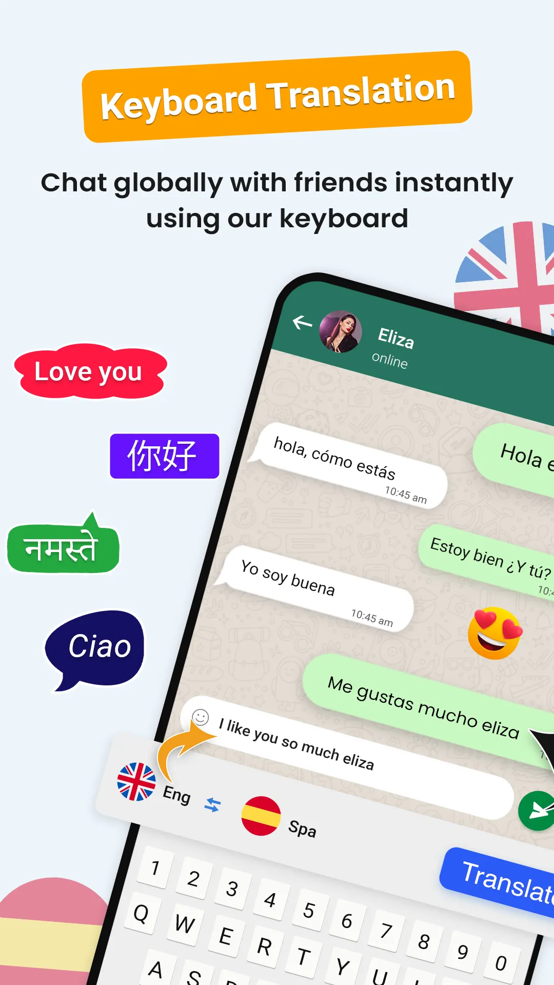 KeyChat - Translator Keyboard | Indus Appstore | Screenshot