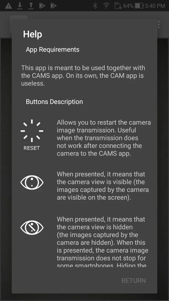 CAM: Use with CAMS (optional) | Indus Appstore | Screenshot