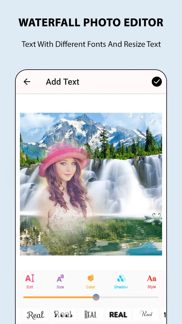 Waterfall Photo Frames | Indus Appstore | Screenshot