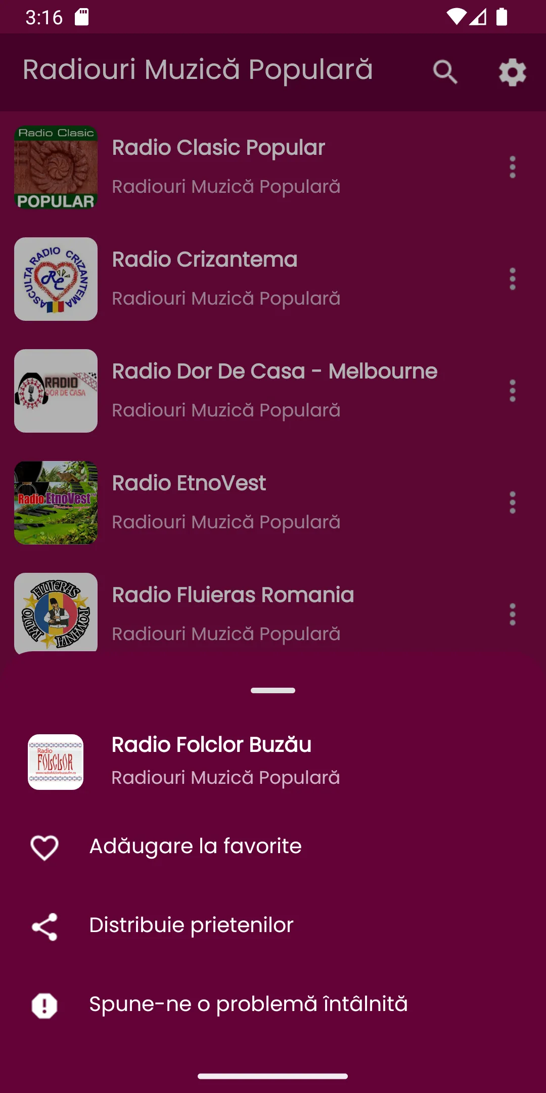 Radiouri Muzica Populară | Indus Appstore | Screenshot