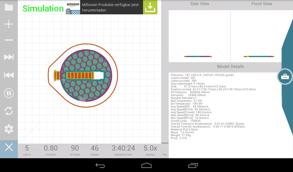 GCodeSimulator - 3D Printing | Indus Appstore | Screenshot