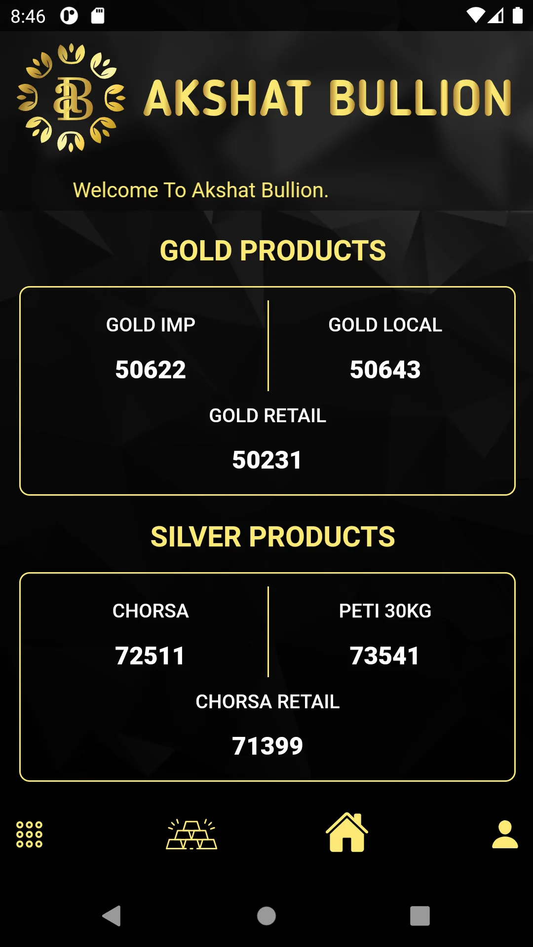 Akshat Bullion | Indus Appstore | Screenshot