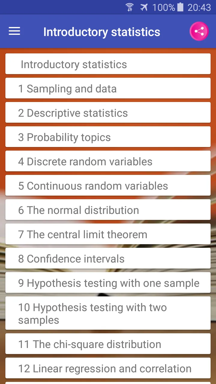 Introductory Statistics Book | Indus Appstore | Screenshot