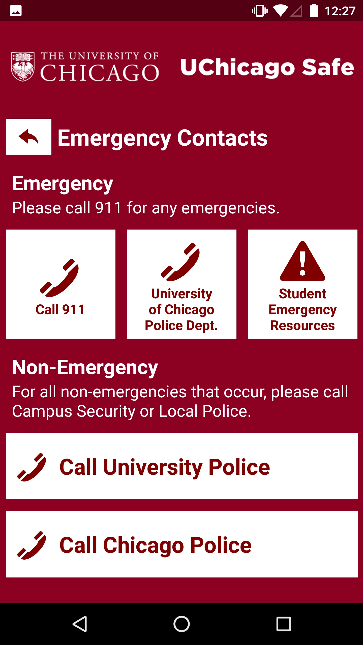 UChicago Safe | Indus Appstore | Screenshot