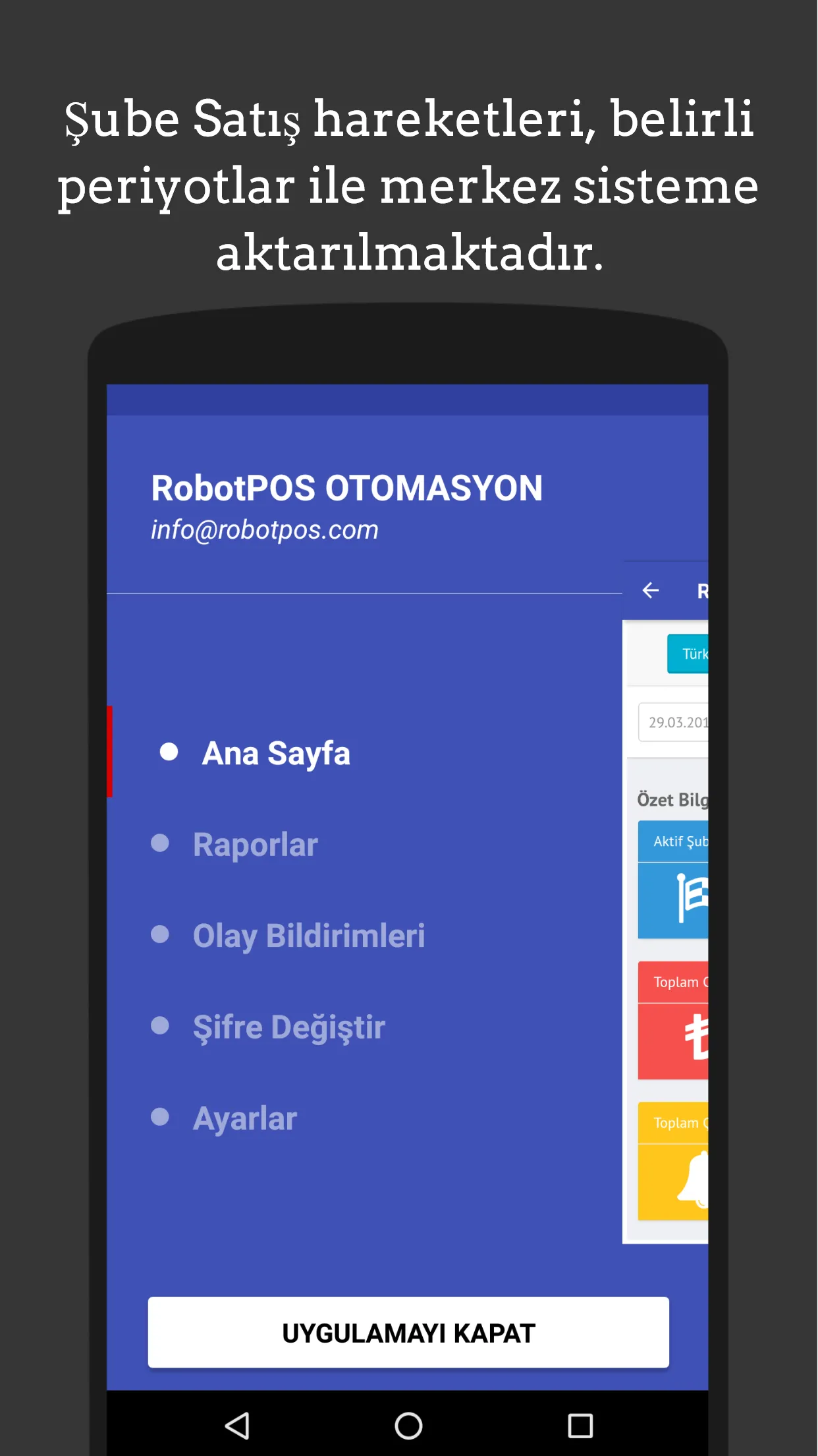 RobotPOS Web Rapor | Indus Appstore | Screenshot