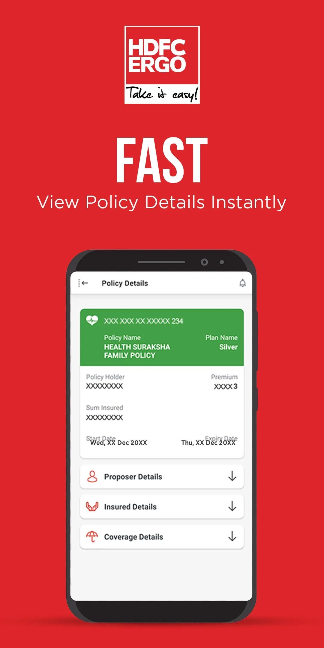 HDFC ERGO Insurance App | Indus Appstore | Screenshot