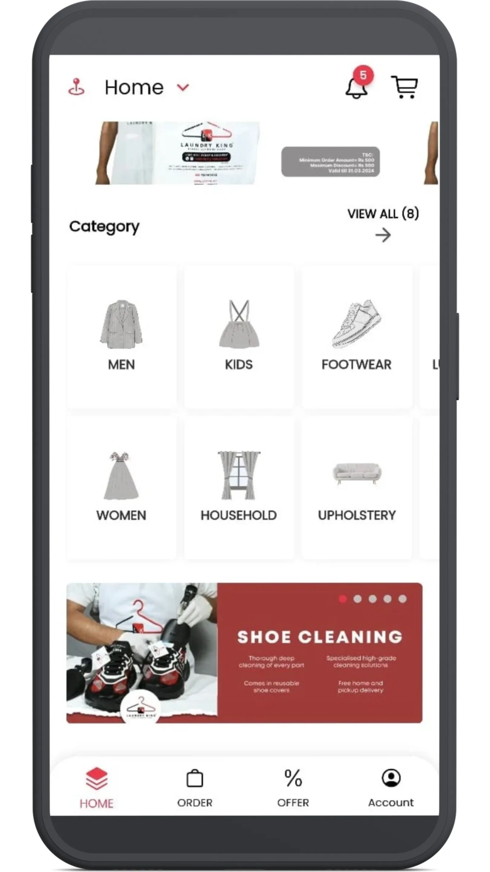 Laundry King® Kolkata | Indus Appstore | Screenshot