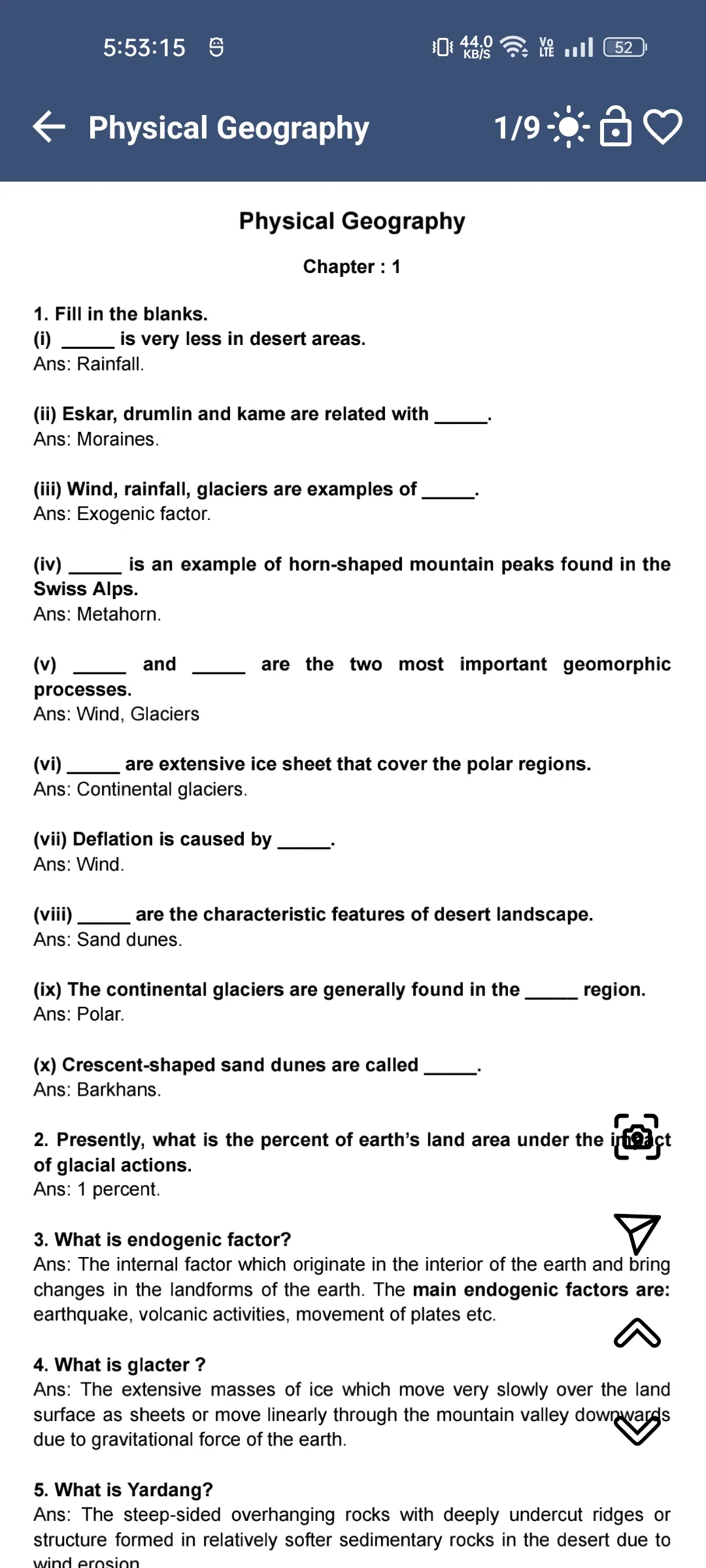 SEBA/HSLC Geography E-Notebook | Indus Appstore | Screenshot