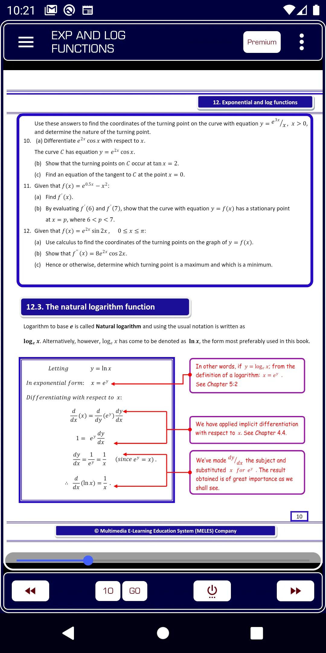 Exponential and Log functions | Indus Appstore | Screenshot