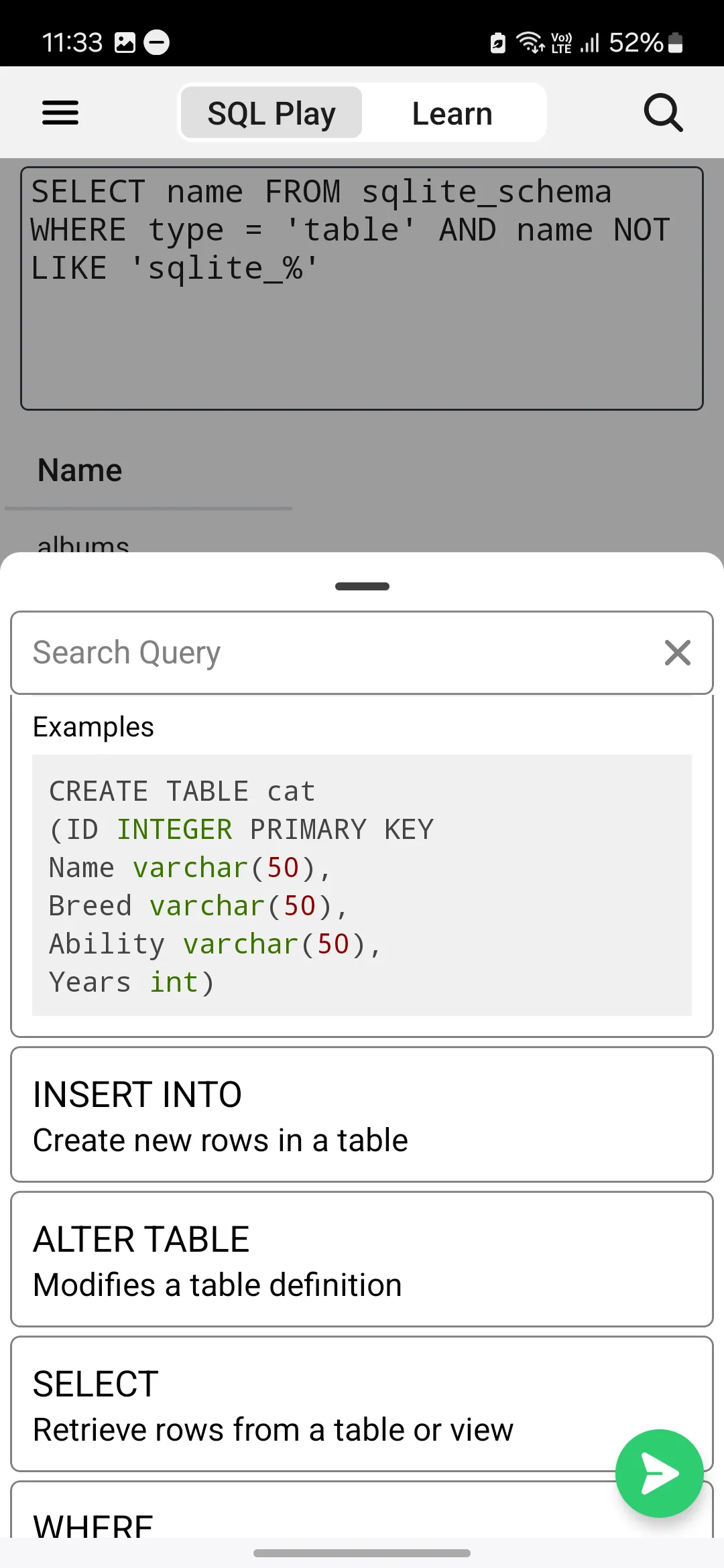 SQL Play — Learn SQL | Indus Appstore | Screenshot