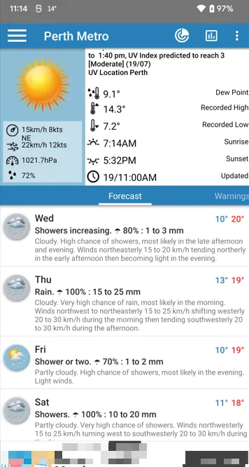 Au Weather | Indus Appstore | Screenshot