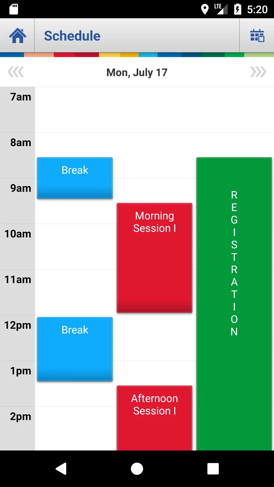 IETF Schedule Application | Indus Appstore | Screenshot