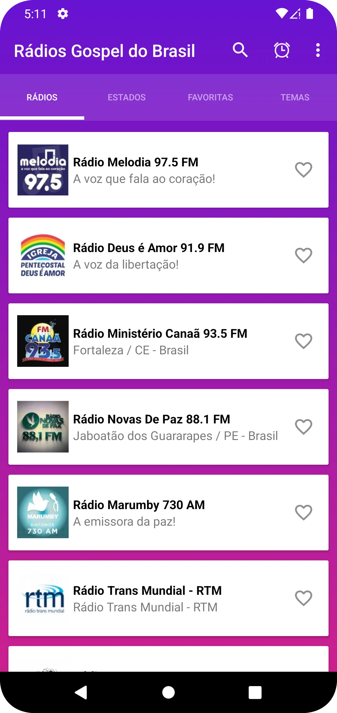 Ouvir Rádios Gospel do Brasil | Indus Appstore | Screenshot