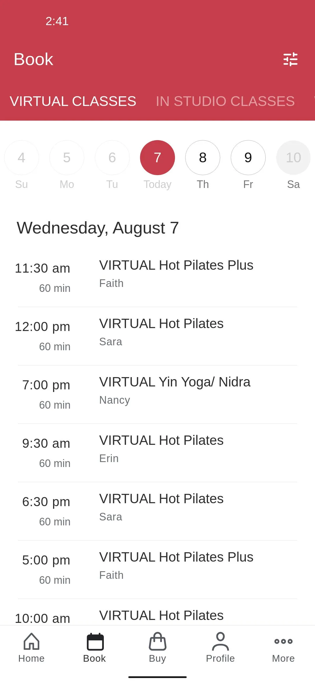 VIBE Hot Yoga & Pilates, Inc. | Indus Appstore | Screenshot