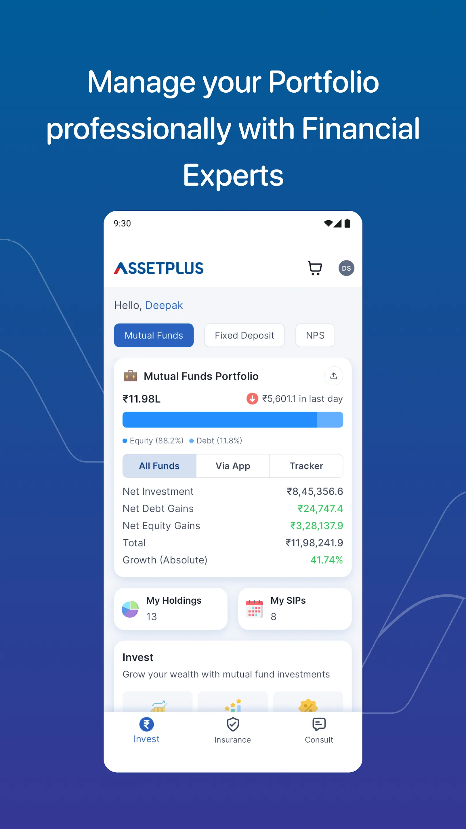 AssetPlus - Mutual Funds & SIP | Indus Appstore | Screenshot