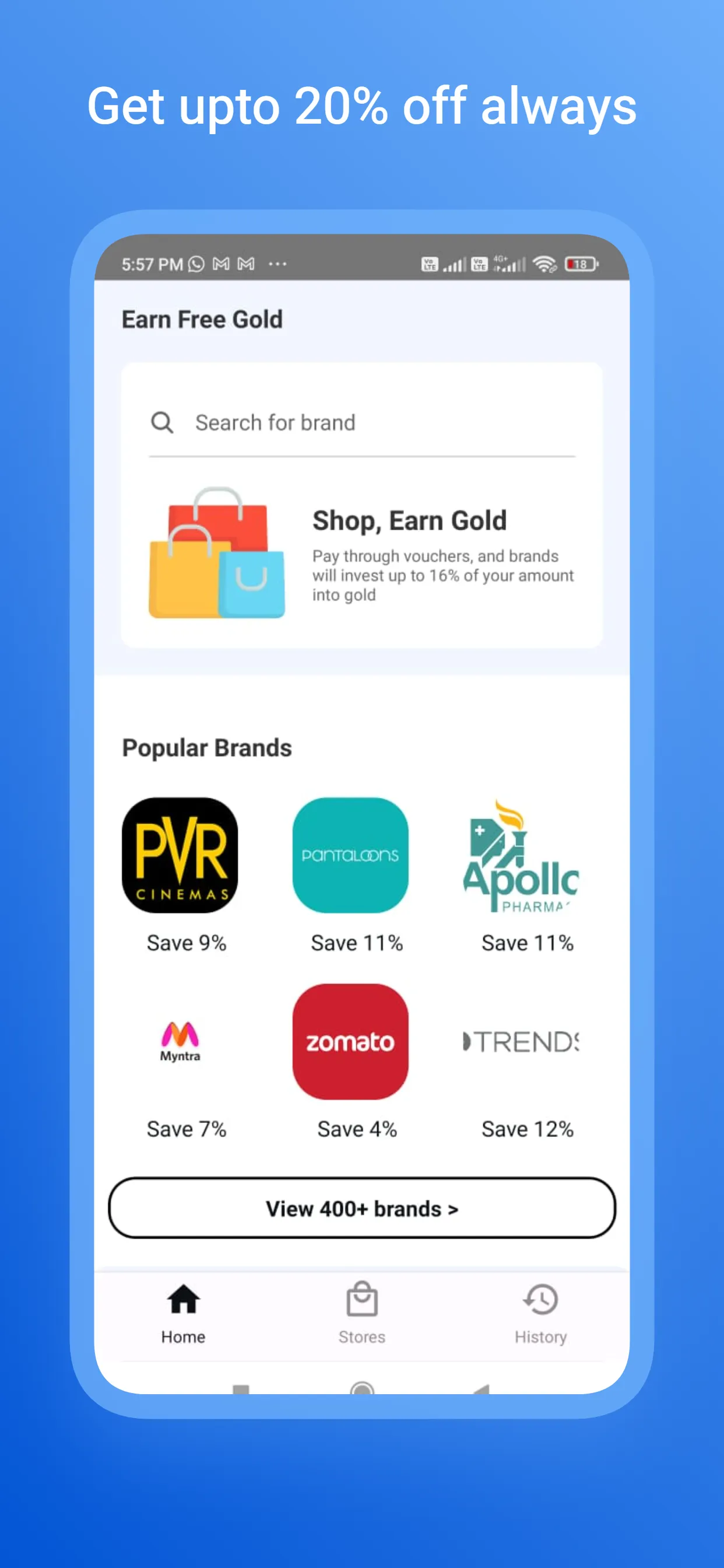 GoldBee - Shop & Earn Gold | Indus Appstore | Screenshot