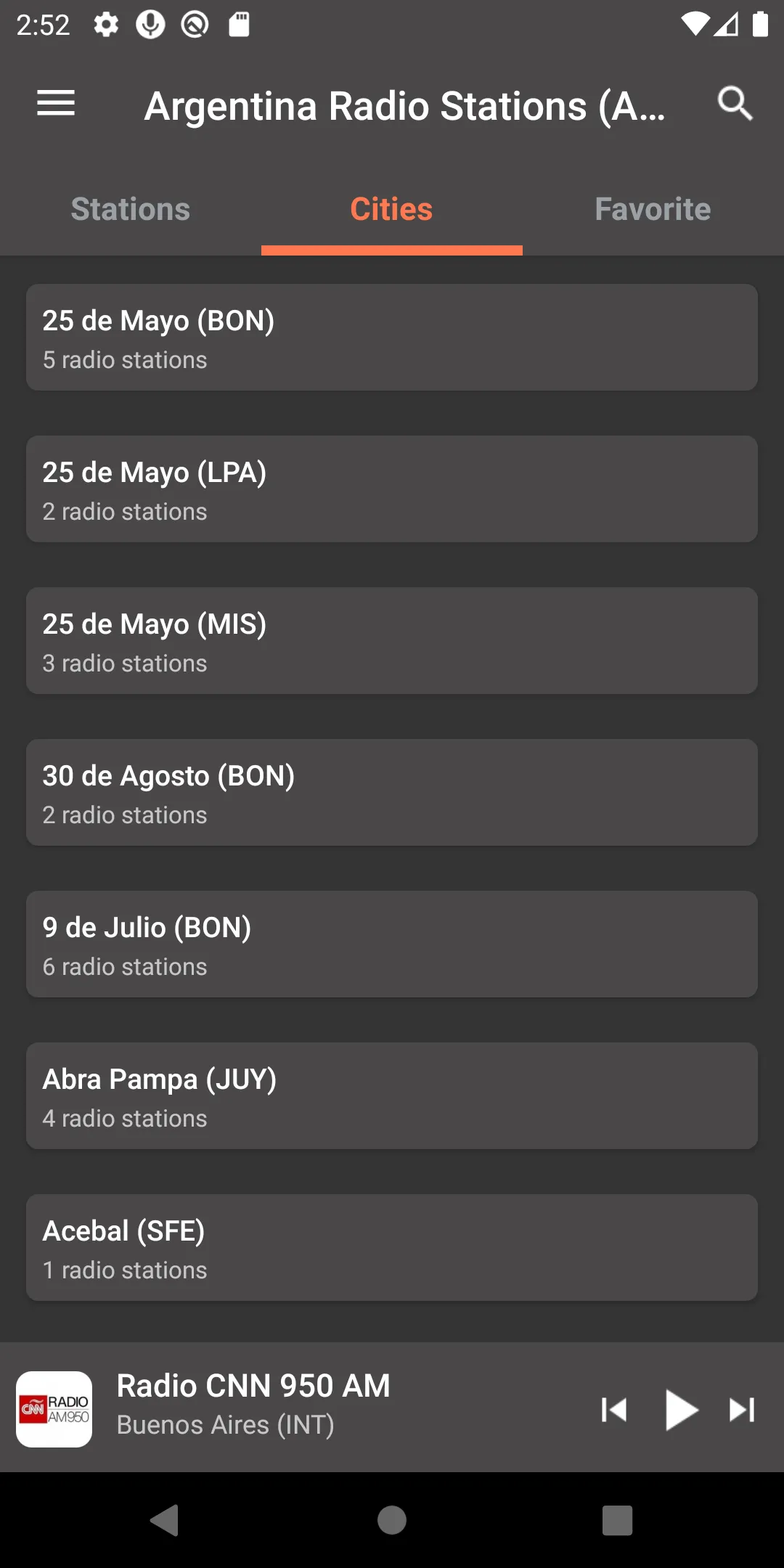 Argentina Radio Stations (AM/F | Indus Appstore | Screenshot