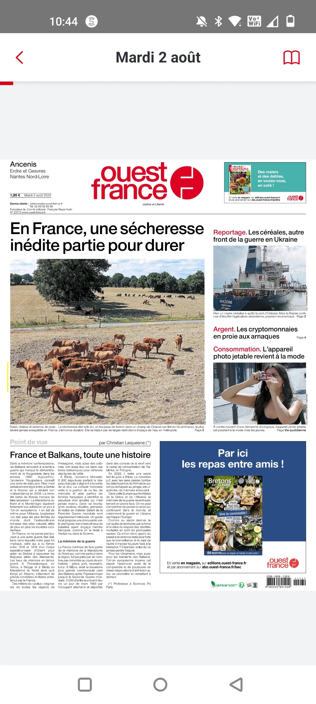 Ouest-France - Le journal | Indus Appstore | Screenshot