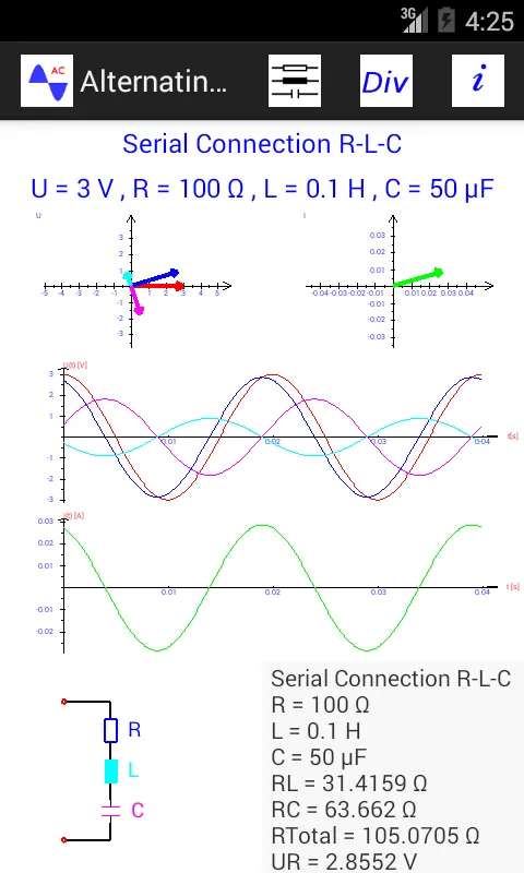 Alternating Current With RLC | Indus Appstore | Screenshot