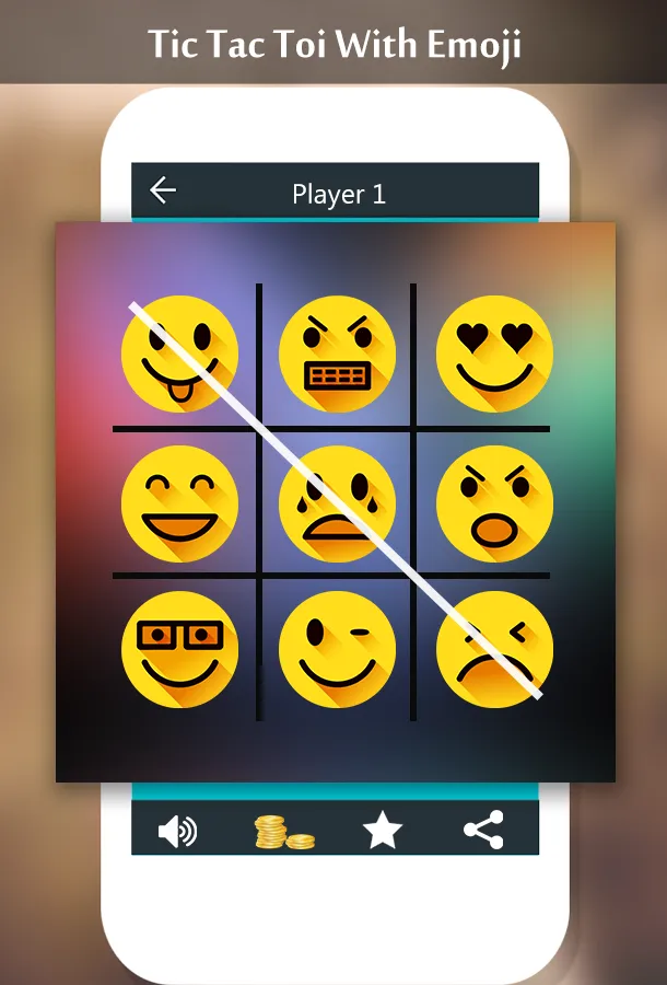 Tic Tac Toe With Emoji | Indus Appstore | Screenshot