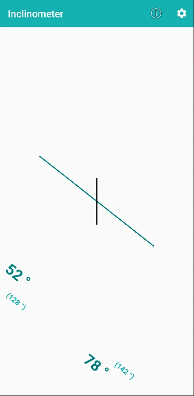 Simple Inclinometer | Indus Appstore | Screenshot