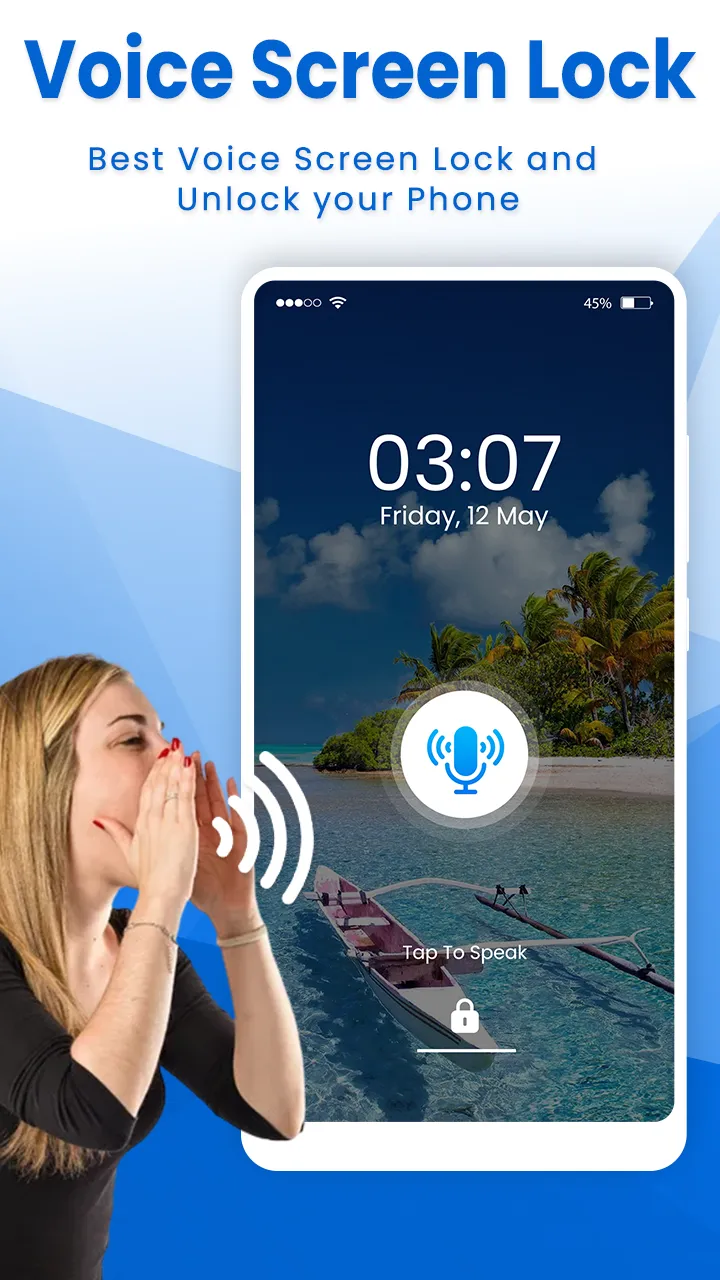Voice Screen Lock | Indus Appstore | Screenshot