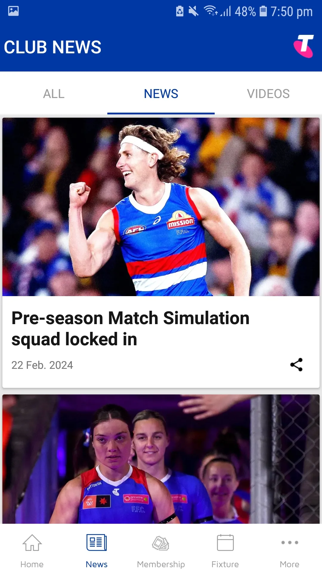 Western Bulldogs Official App | Indus Appstore | Screenshot