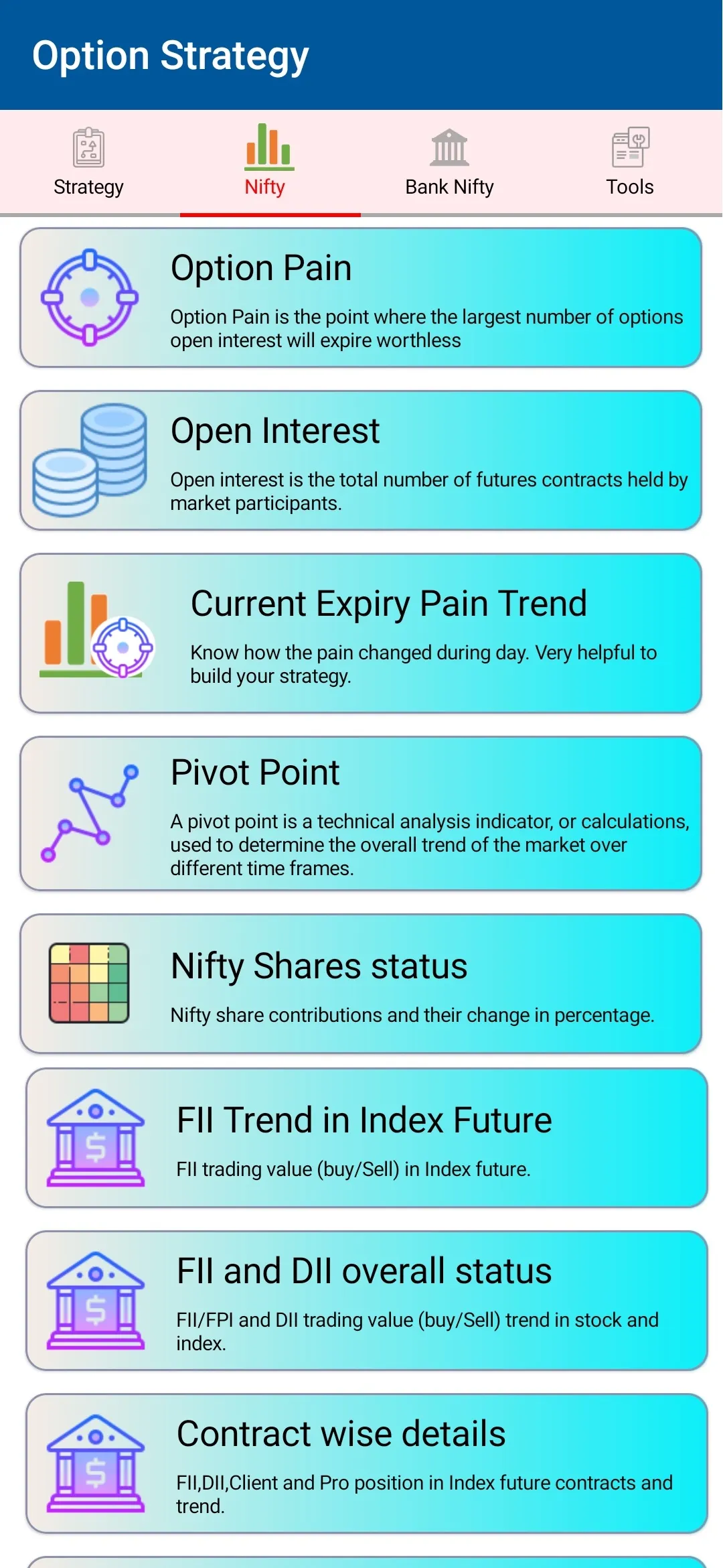 Future and Option strategy | Indus Appstore | Screenshot