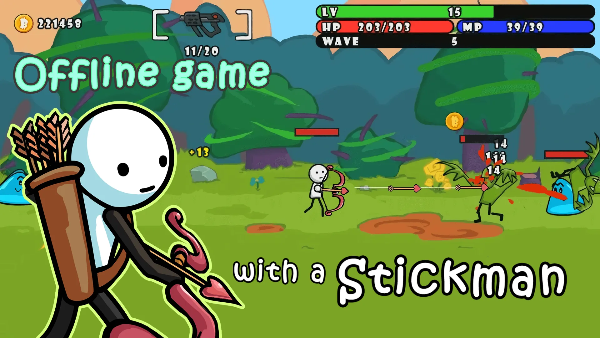 One Gun Stickman offline games | Indus Appstore | Screenshot