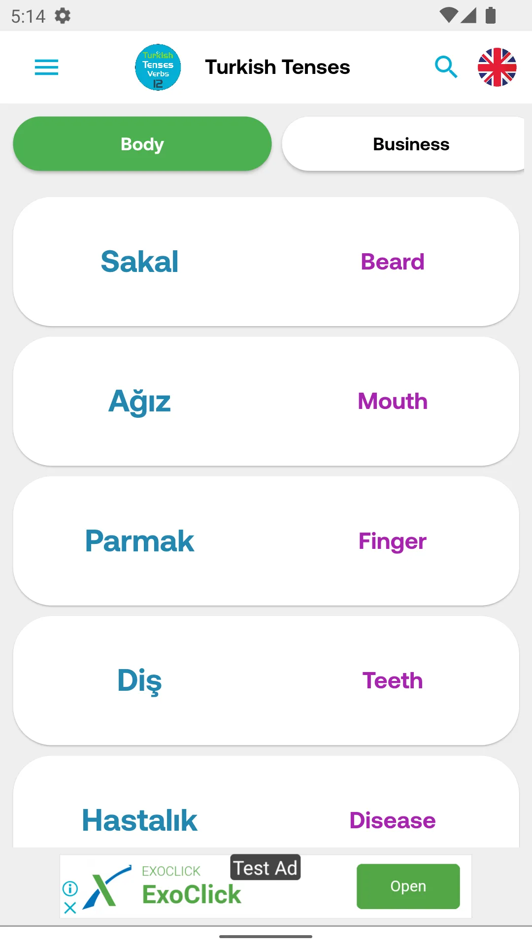 Turkish Tenses 12 | Indus Appstore | Screenshot