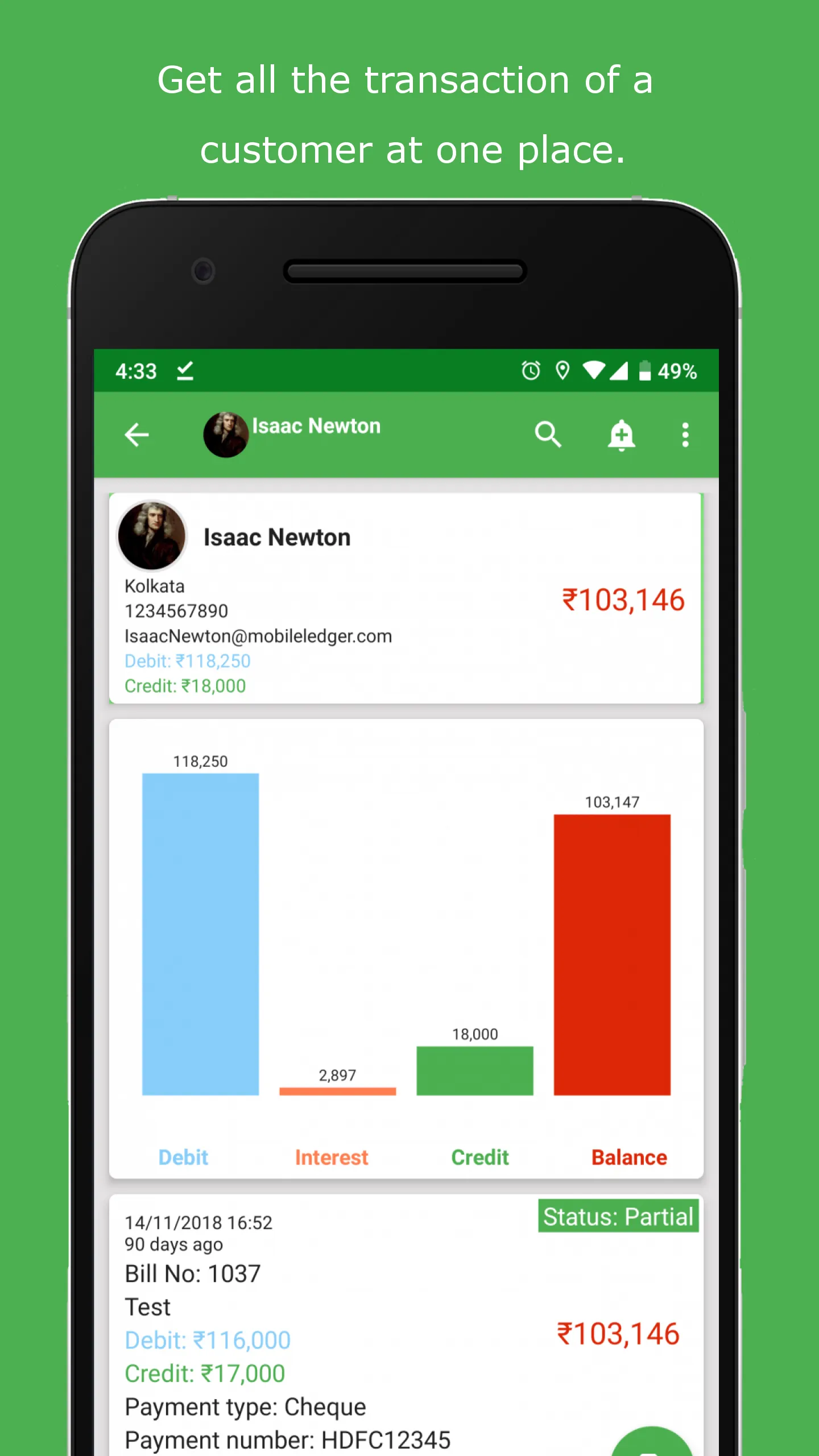 Mobile Ledger: Account/Khata | Indus Appstore | Screenshot