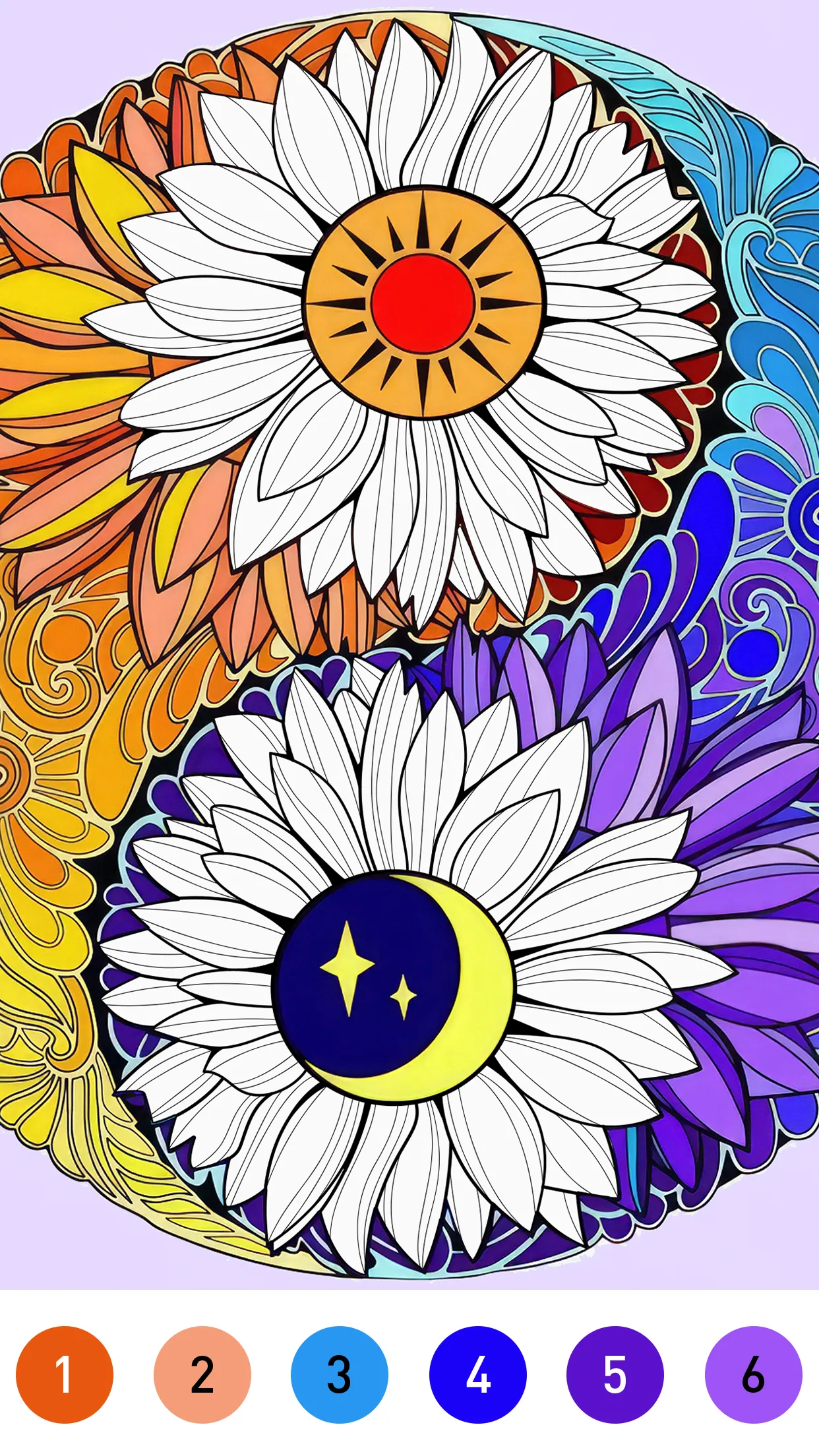 Mandala Color by Number Book | Indus Appstore | Screenshot