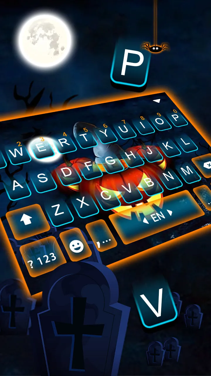 Halloween Pumpkins Keyboard Ba | Indus Appstore | Screenshot