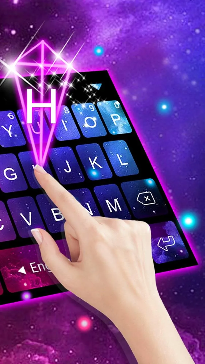 Galaxy 3d Hologram Keyboard Th | Indus Appstore | Screenshot