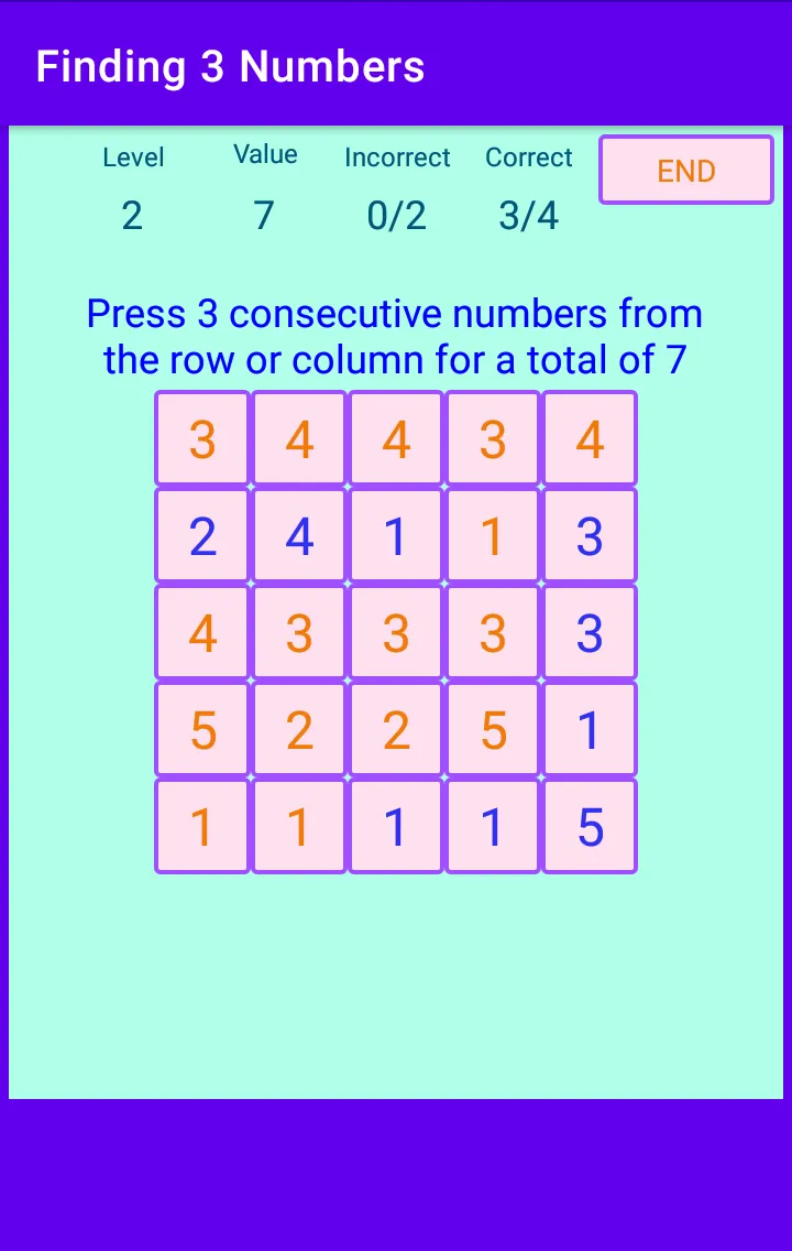 Finding 3 numbers | Indus Appstore | Screenshot