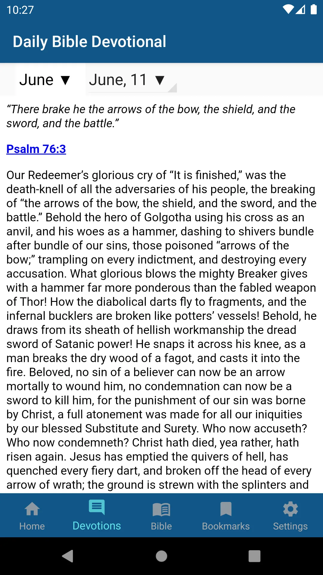 Daily Bible Devotional | Indus Appstore | Screenshot