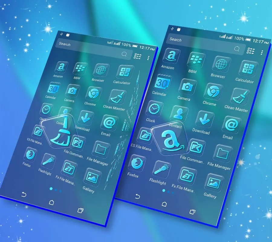 Blue Launcher Theme | Indus Appstore | Screenshot