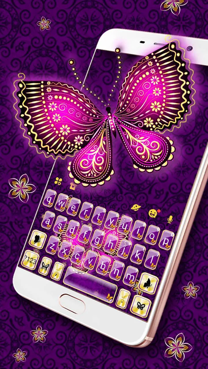 Purple Butterflies Theme | Indus Appstore | Screenshot