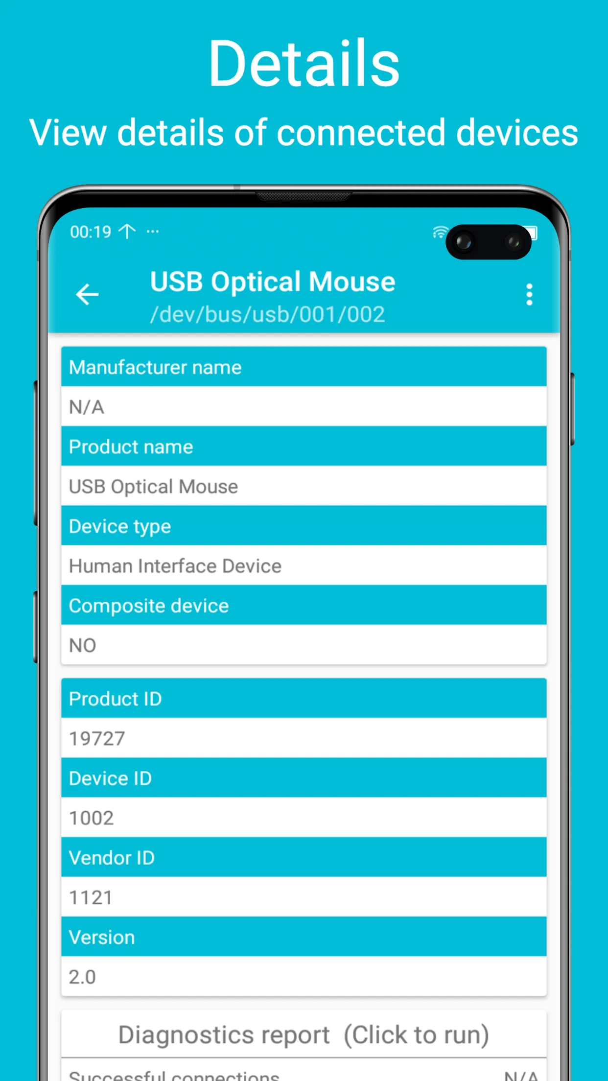 USB diagnostics | Indus Appstore | Screenshot