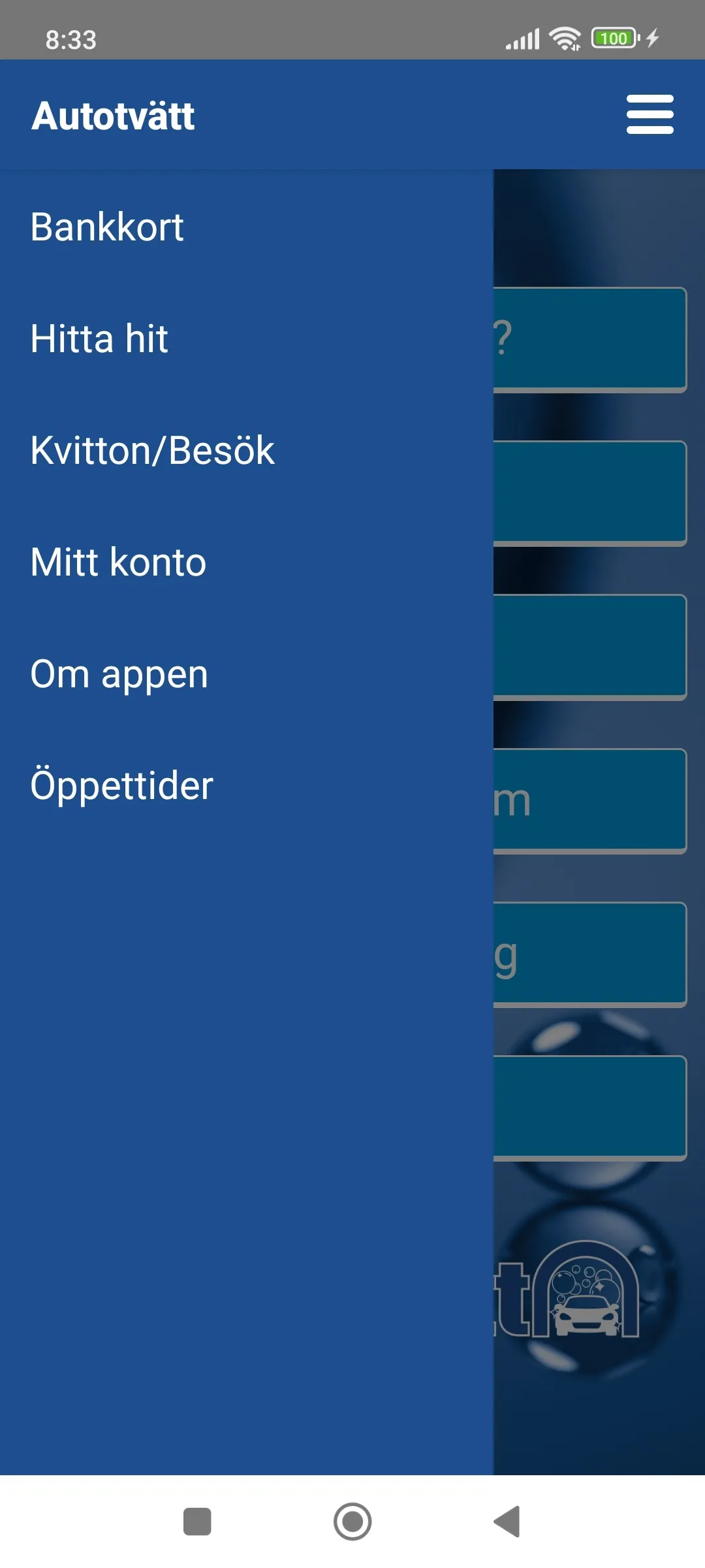 Autotvätt | Indus Appstore | Screenshot